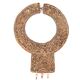 Massai wall decor in glass beads, 80s