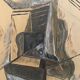 Old 20th century cubist painting