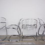 Set of 4 chairs Sabrina Italian design of the 1970s Gastone Rinaldi