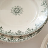 Suite of 9 old dessert plates