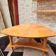 Scandinavian table spindle feet very good stability; trace of light wear on tray 84x44