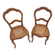 Set of 2 cane chairs