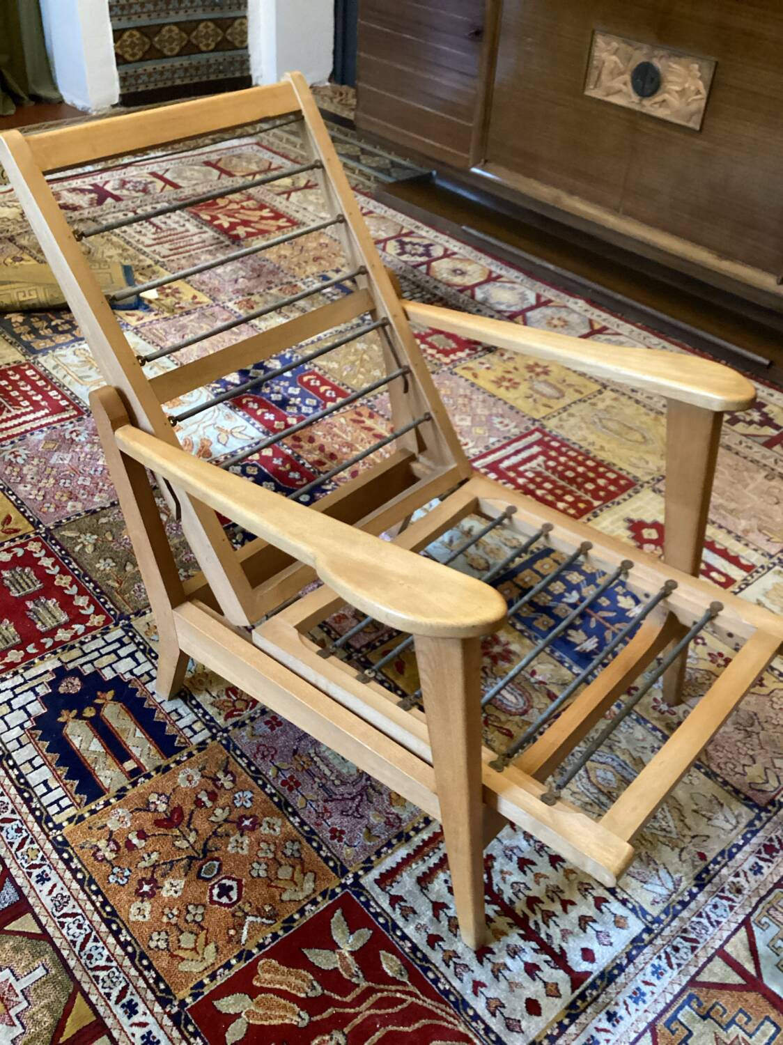 Vintage 70s Rosello deckchair