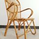 Fauteuil en rotin vintage