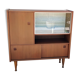 Scandinavian vintage teak display cabinet