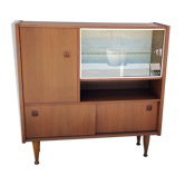 Scandinavian vintage teak display cabinet