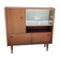 Scandinavian vintage teak display cabinet