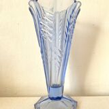 Vase ancien cornet bleu 27 cm