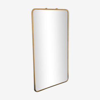 Barber's mirror golden borders 40x24cm