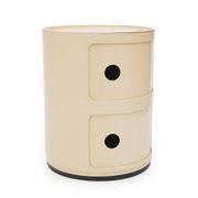 White modular storage unit by Anna Castelli for Kartell, 1970s.