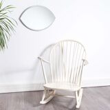 Beveled mirror in the shape of eye 1950 65x46cm