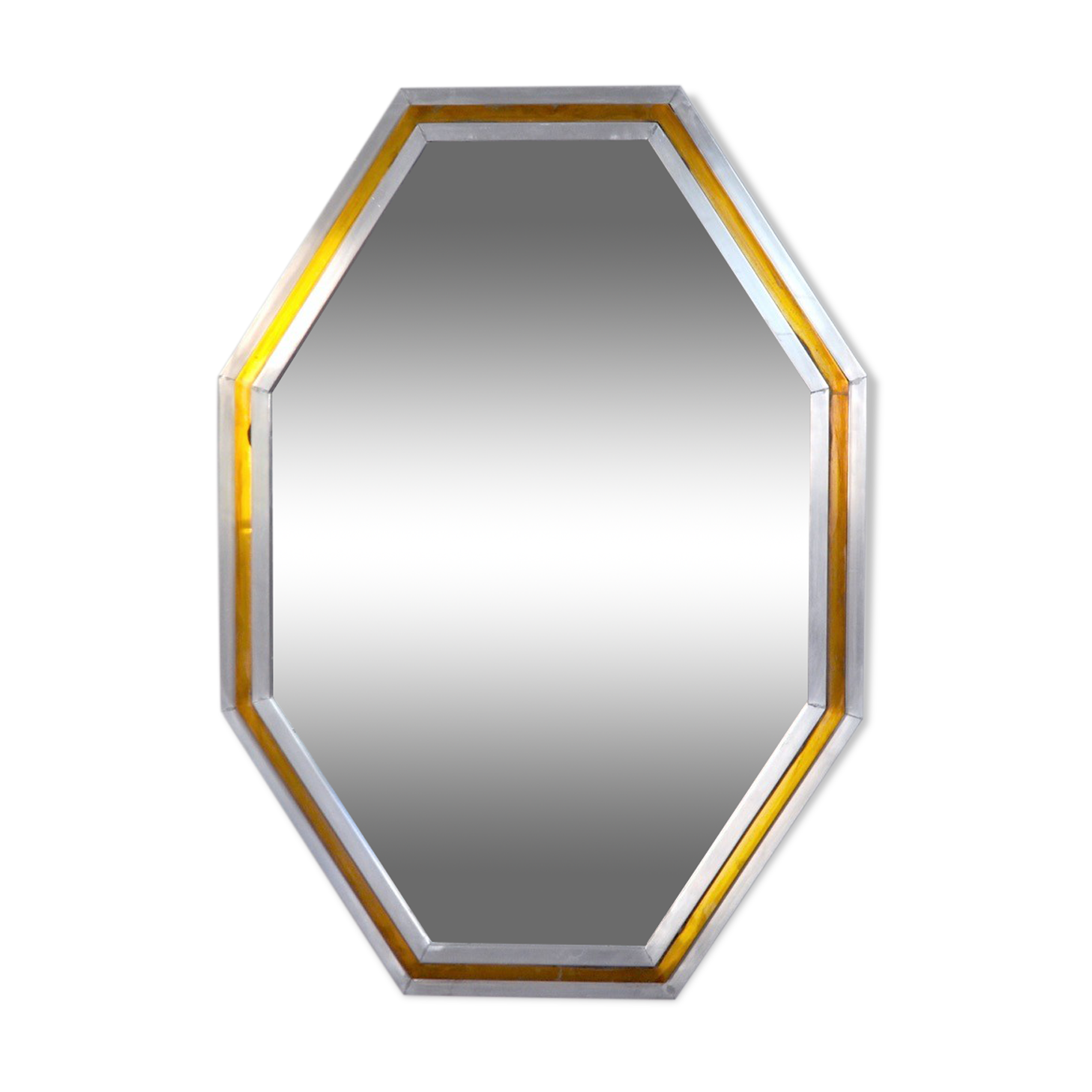 Octagonal mirror by Romeo Regga, Italy, 1970