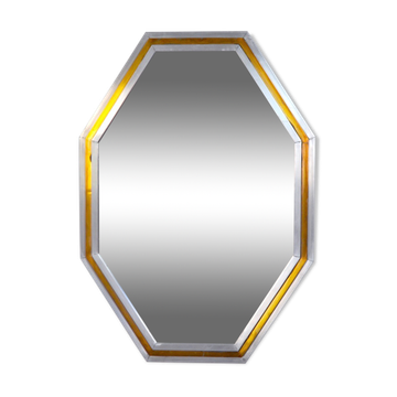 Miroir octogonal de Romeo Regga, Italie, 1970