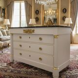 Empire style chest of drawers, painted, 19th century