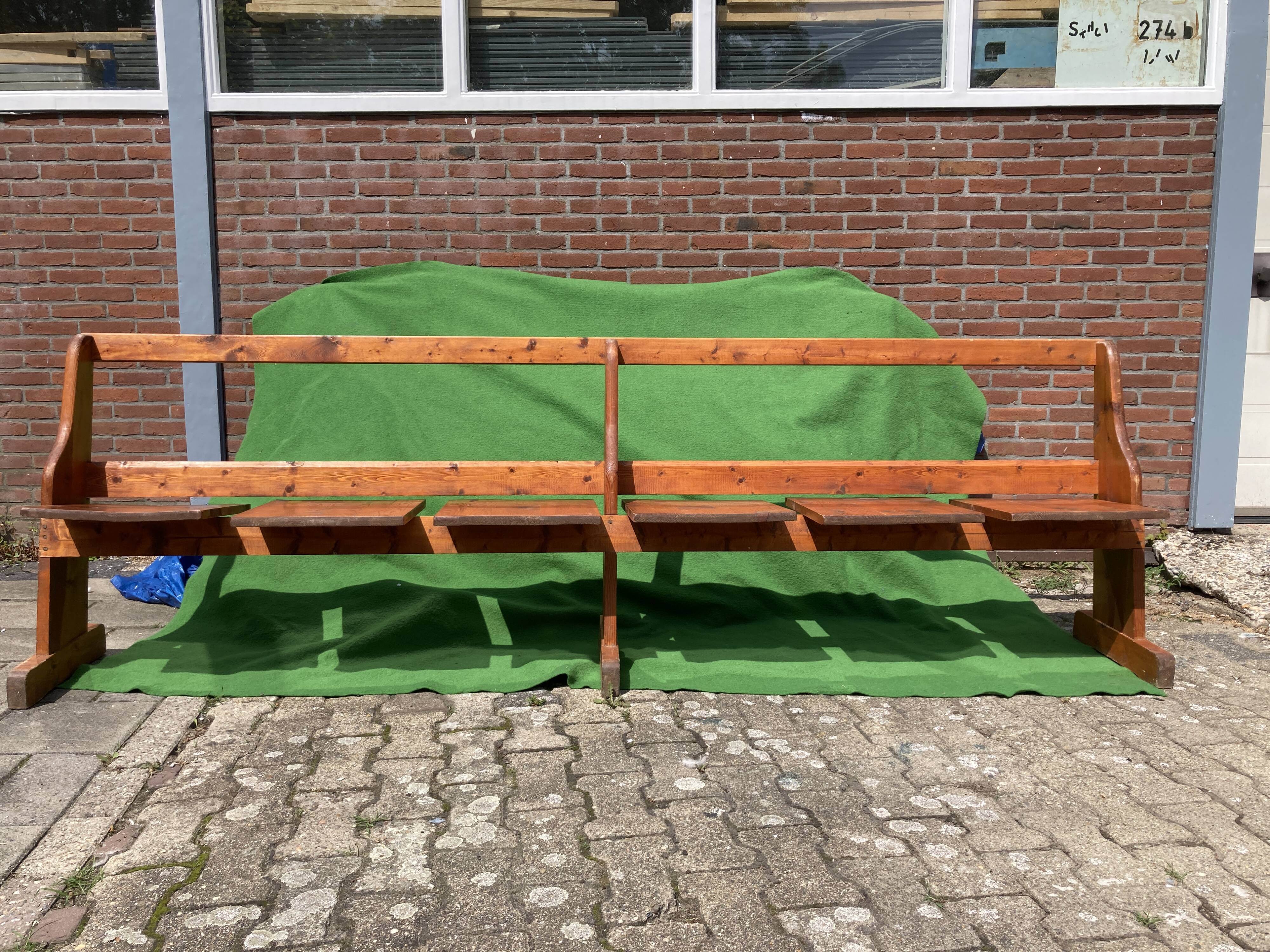 Swedish pine folding bench 1960s-1970s