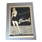 Publicité vintage à encadrer scandale