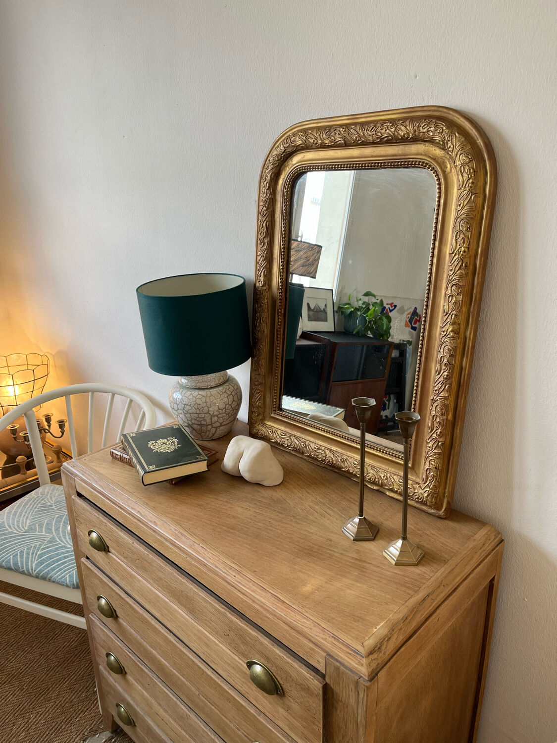 Louis Philippe style mirror gilded