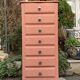 Vintage coral pink weekly planner H120