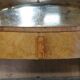 Art Deco dressing table in satin walnut with mirror, circa 1930.