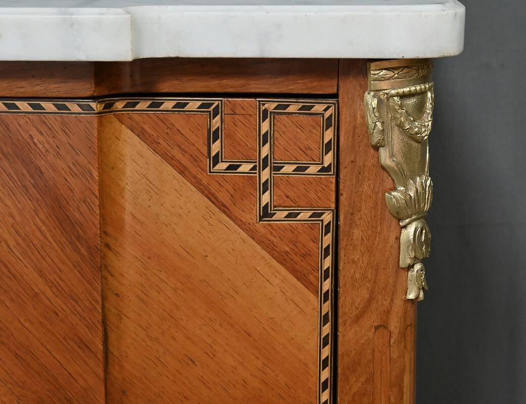 Petite Commode en Acajou, style Transition Louis XV / Louis XVI – Début XXe