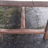 Farm table 2 drawers solid oak raw wood