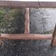 Farm table 2 drawers solid oak raw wood