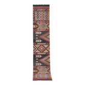 Vintage Turkish Oushak Rug Handwoven 77x387 cm