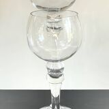 Duo of xl tealight holders in vintage crystal