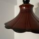 70s ceramic flower pendant light