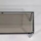 Rectangular coffee table from the 70s in chrome steel and smoked glass top