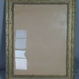 Frame wood & stucco patinated Art Nouveau 58,5x46,5 foliage 50x38,5 cm SB