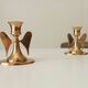 Pair of vintage winged candlesticks from the 60s/70s
