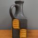 Brown and orange vase by Carstens model 7444-25  West Germany Pottery