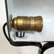 Vintage Green Enamel Bank Lamp, 1930s