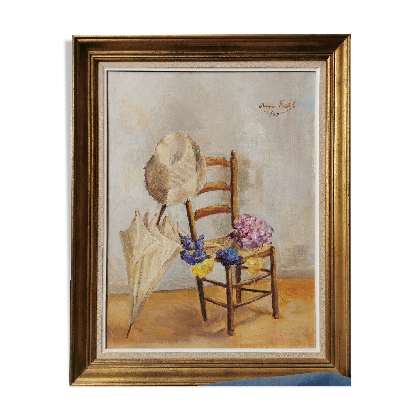 Ancient painting by Anna Fertis still life