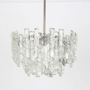 Glass ice Murano chandeliers by Kalmar, Austria, 1960s