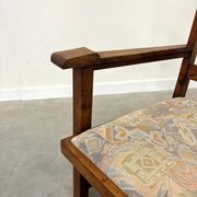 Fauteuil en chêne de l'École de La Haye, Art Déco néerlandais vers 1920 (2 sur 2)