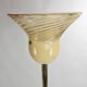Floor lamp Murano Vetri glass shade and brass stand