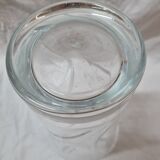 Engraved glass vase from 1980