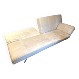 Smala canapé by cinna modular convertible in white leather - ligne roset