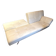 Canapé smala de cinna modulable convertible en cuir blanc - ligne roset