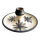 Danish 70s ceramic candle holder by MIT Stoneware