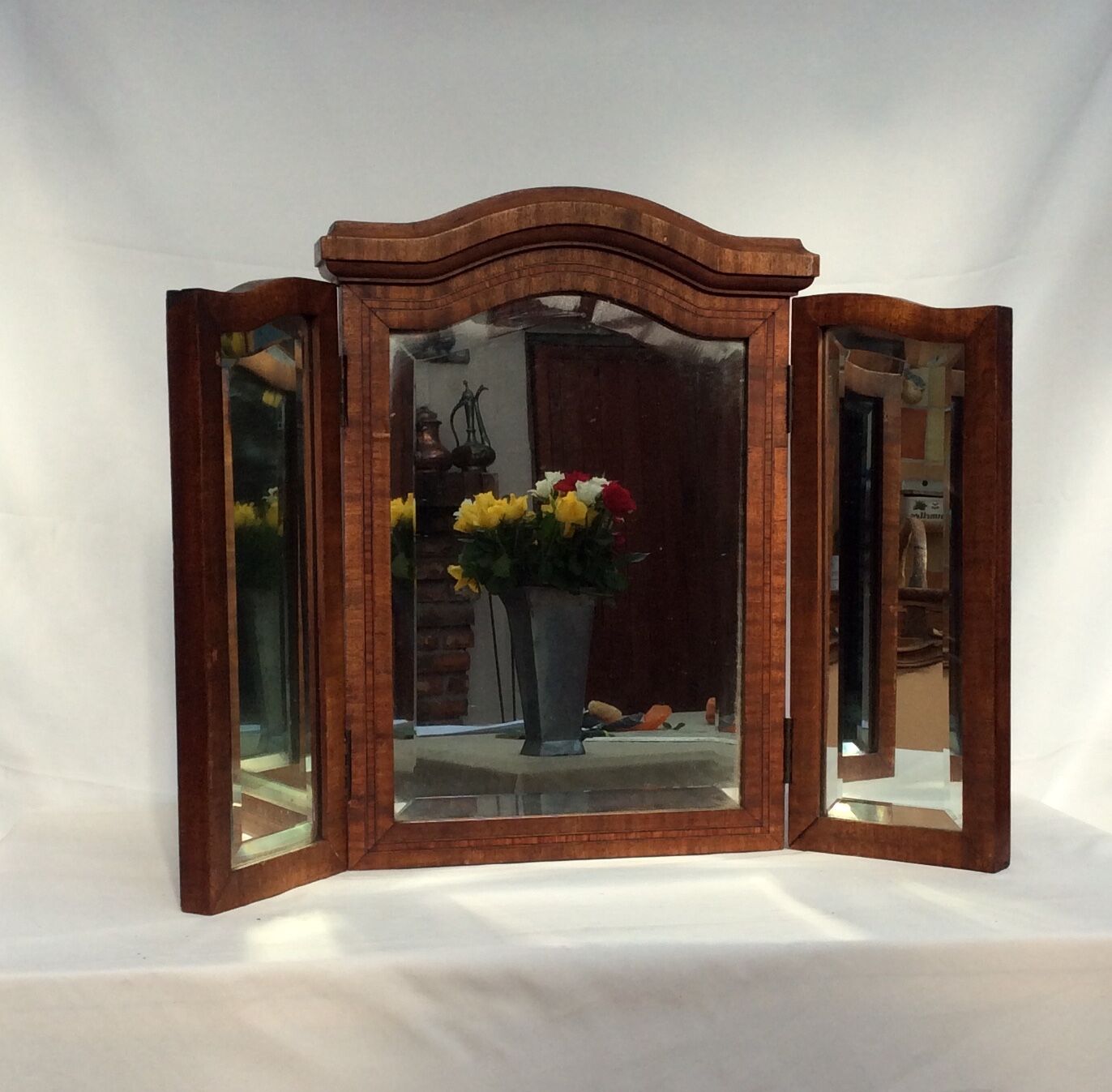 Ancient triptych mirror - 58x80cm
