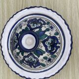 Ceramic pot with floral pattern