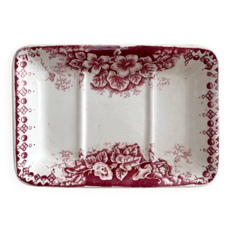 Longwy “Jardinière” iron clay soap dish