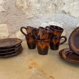 Vallauris, ceramic coffee service