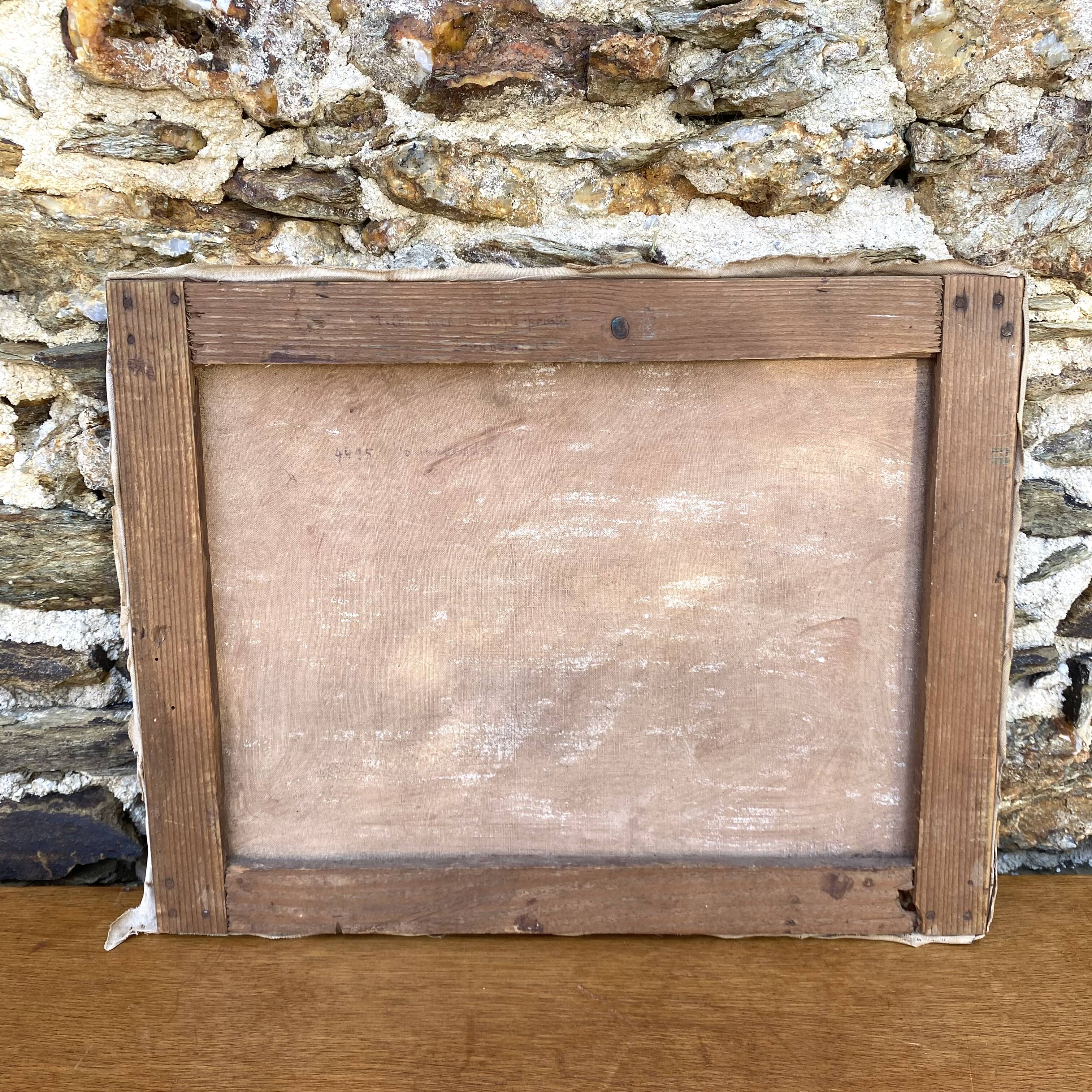 Old garden painting Gourbesville Normandy