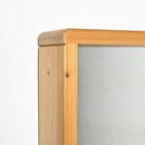 Miroir en pin vintage, Les Arcs, 1973