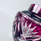 Ancient plum crystal vase