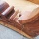 Tabouret de piano style Rocaille assise velours